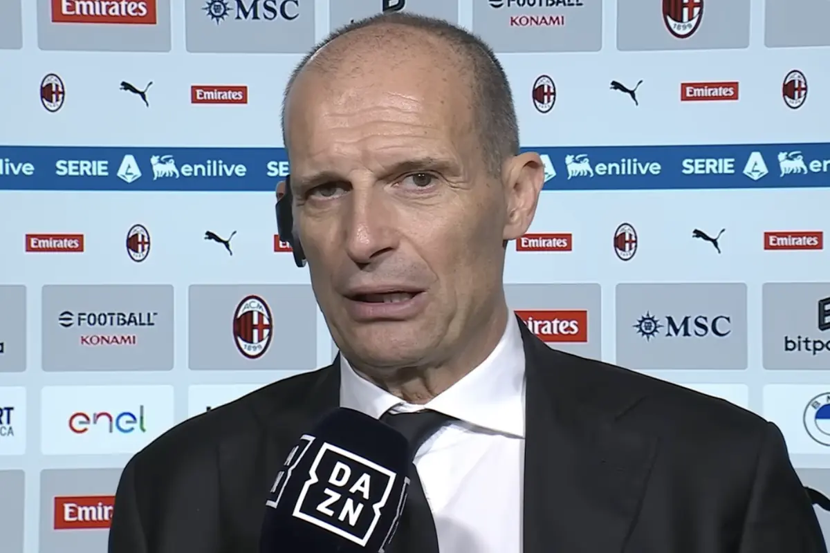 Allegri a Dazn nel post partita